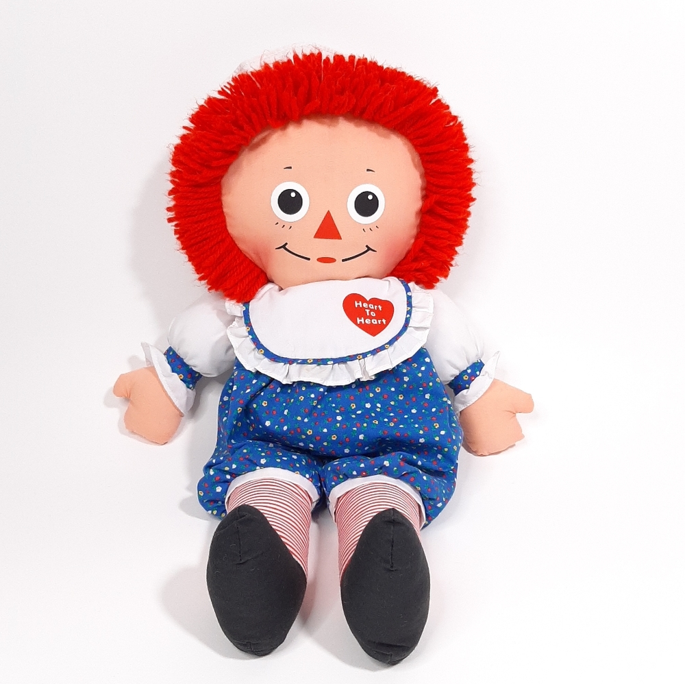 Playskool Vintage Raggedy Ann Heart to Heart Doll 1992
